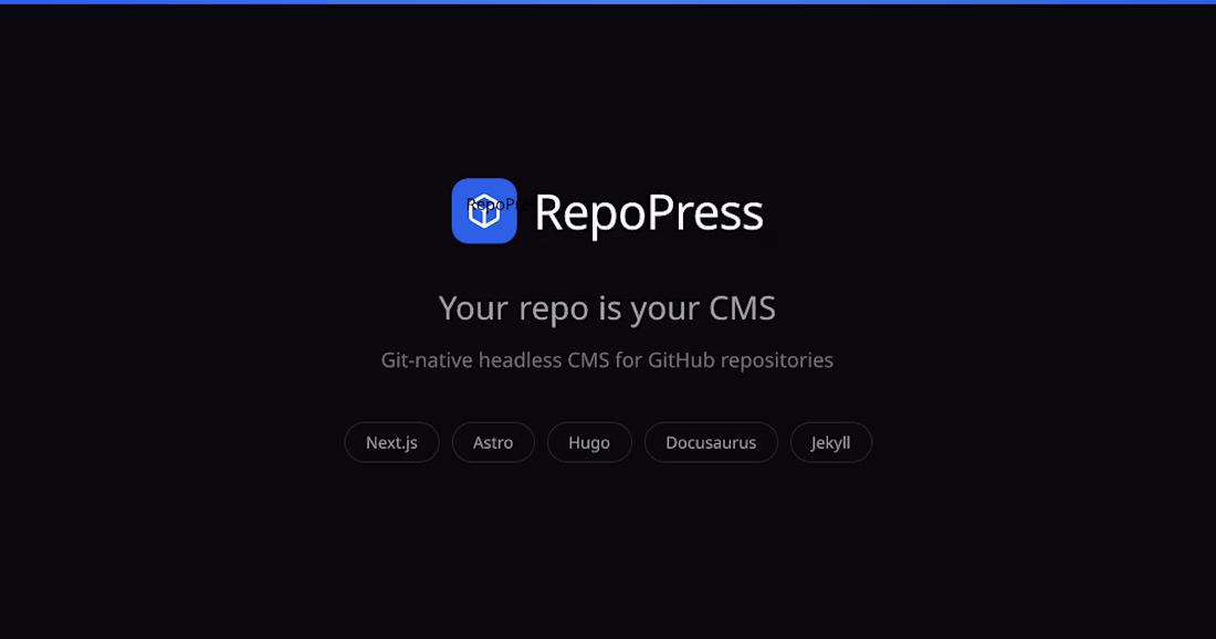 Cover image for RepoPress — Your Repo is Your CMS
