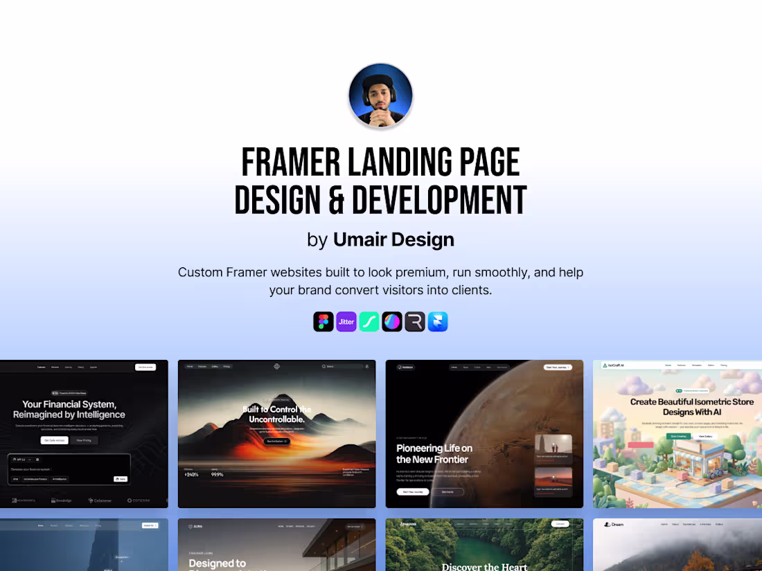Cover image for High-Converting Framer Landing Page Design