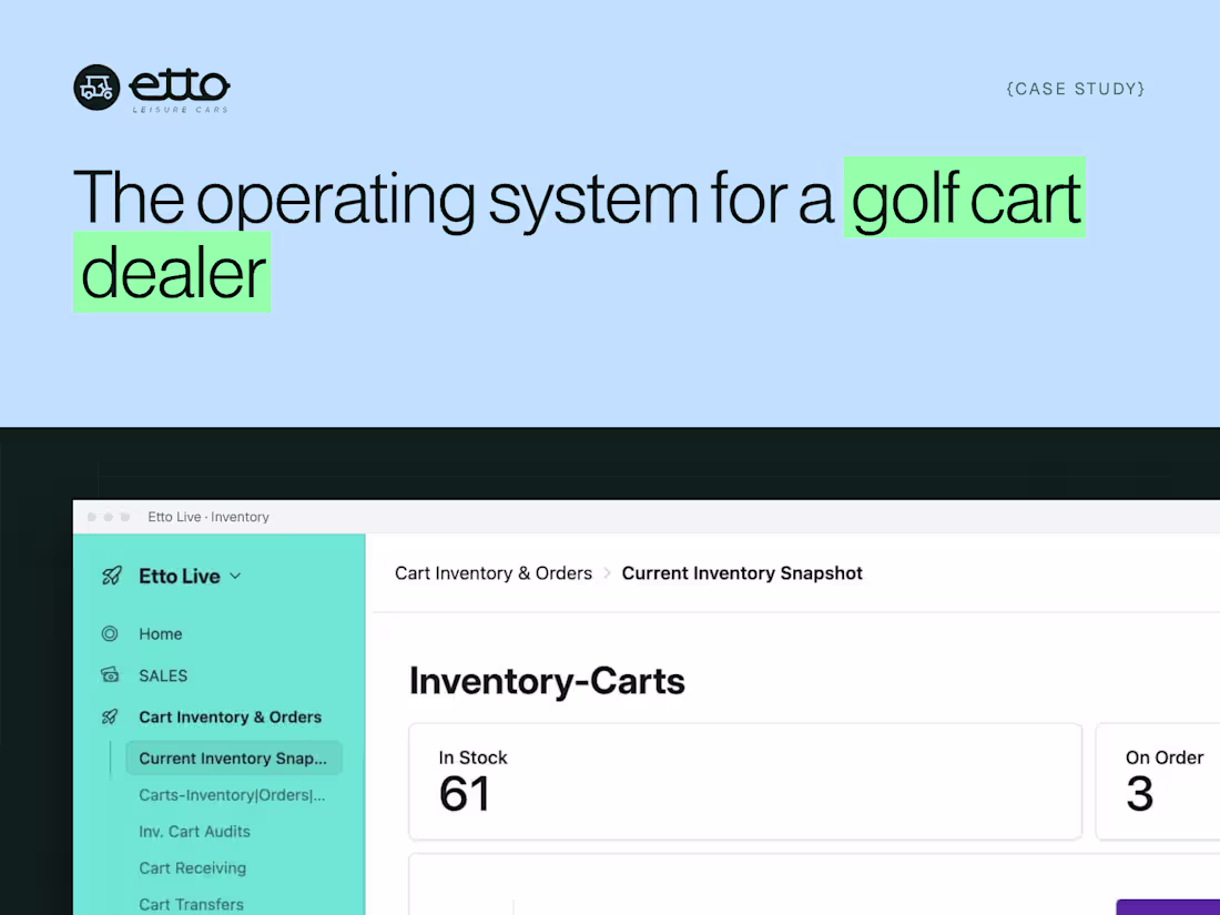 Cover image for Dealership Operating System: Inventory, Quotes & Parts Sync