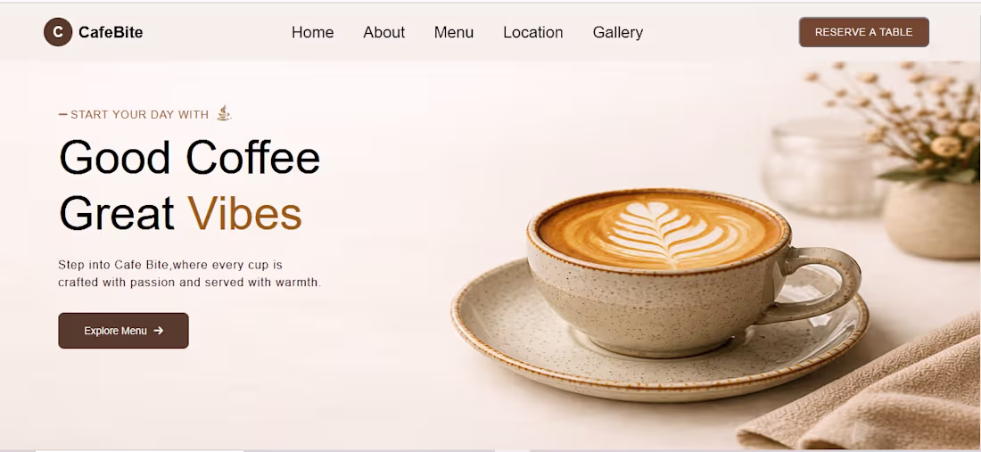 Cover image for Created a modern and responsive
