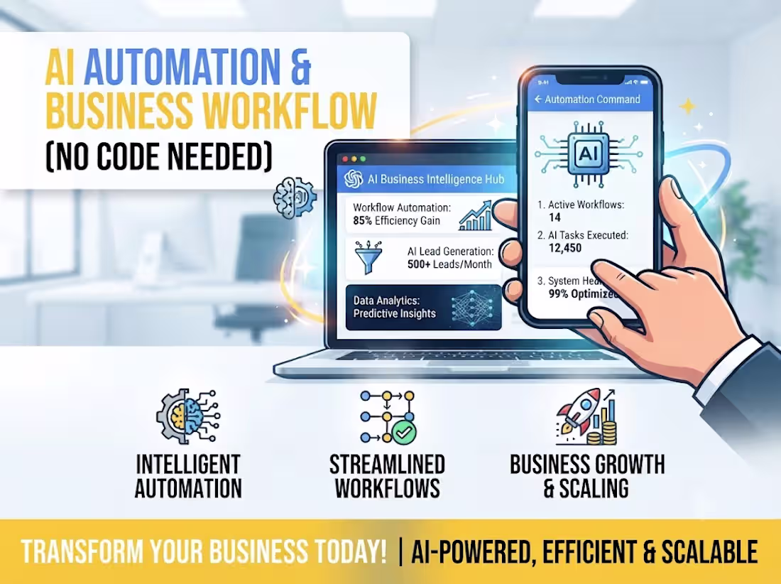 Cover image for AI Automation & Business Workflow Optimization
