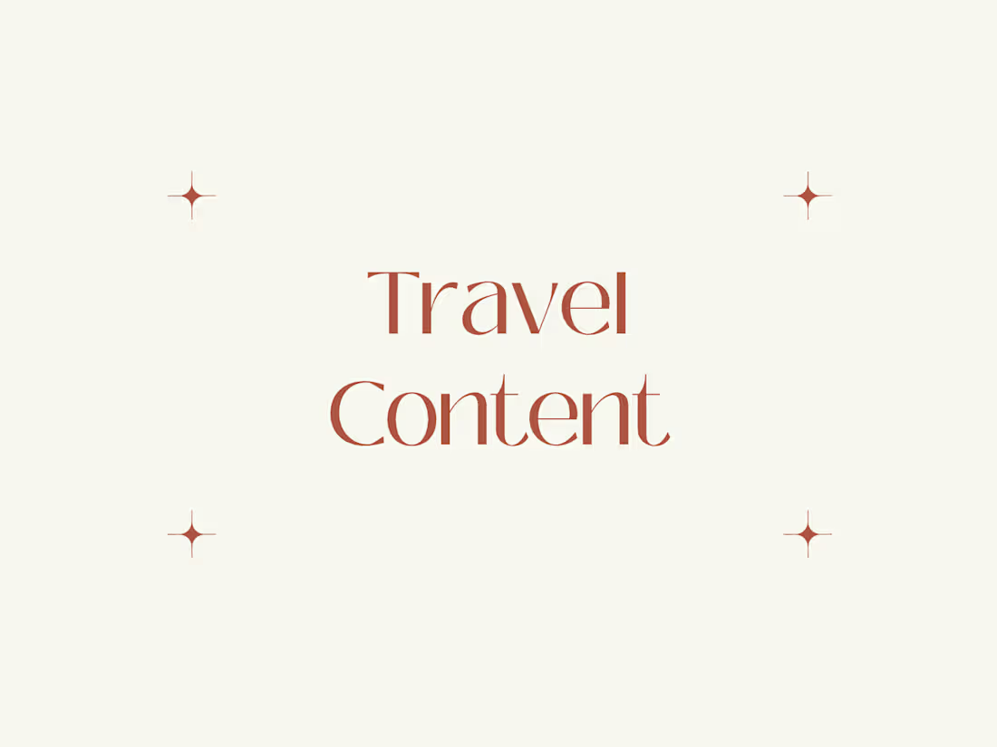 Cover image for Travel Content