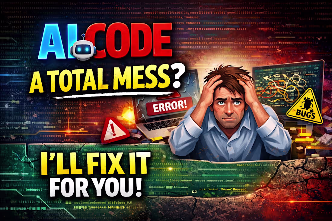 Cover image for I will fix and clean your vibe coded source code