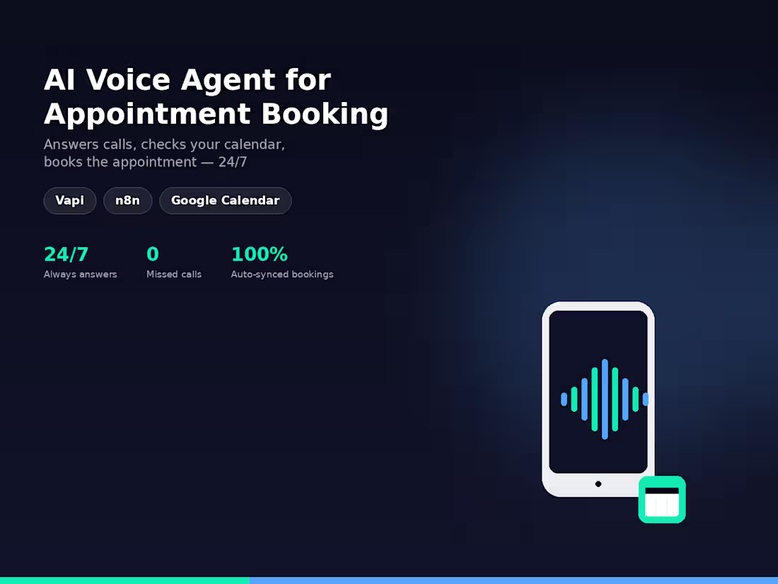 Cover image for AI Voice Agent for Appointment Booking