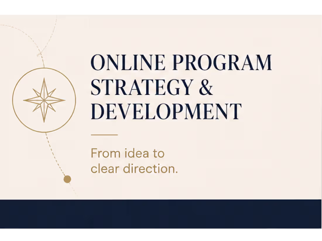 Cover image for Online Program Strategy & Development