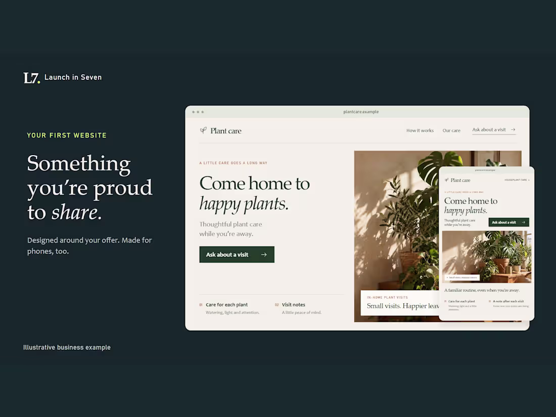 Cover image for Business Idea to First Launch — Landing Page & Inquiry Form