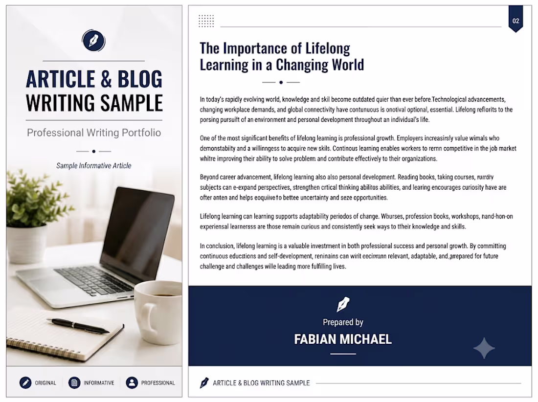 Cover image for A comprehensive, professionally styled writing