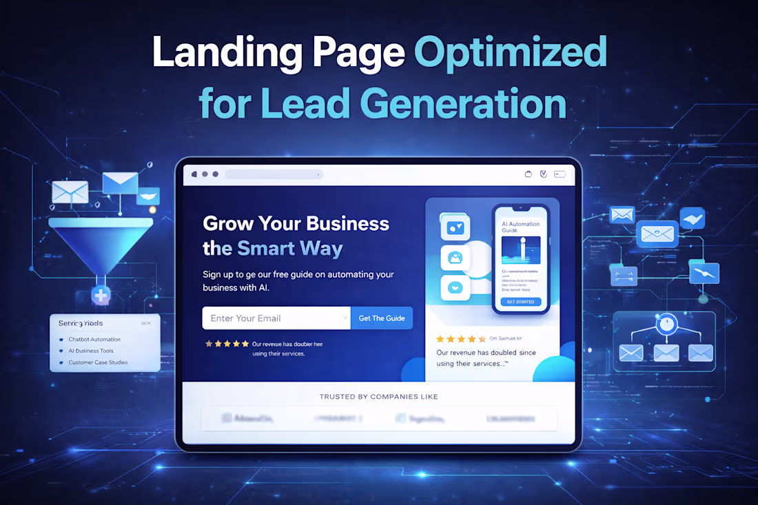 Cover image for Landing Page Optimized for Lead