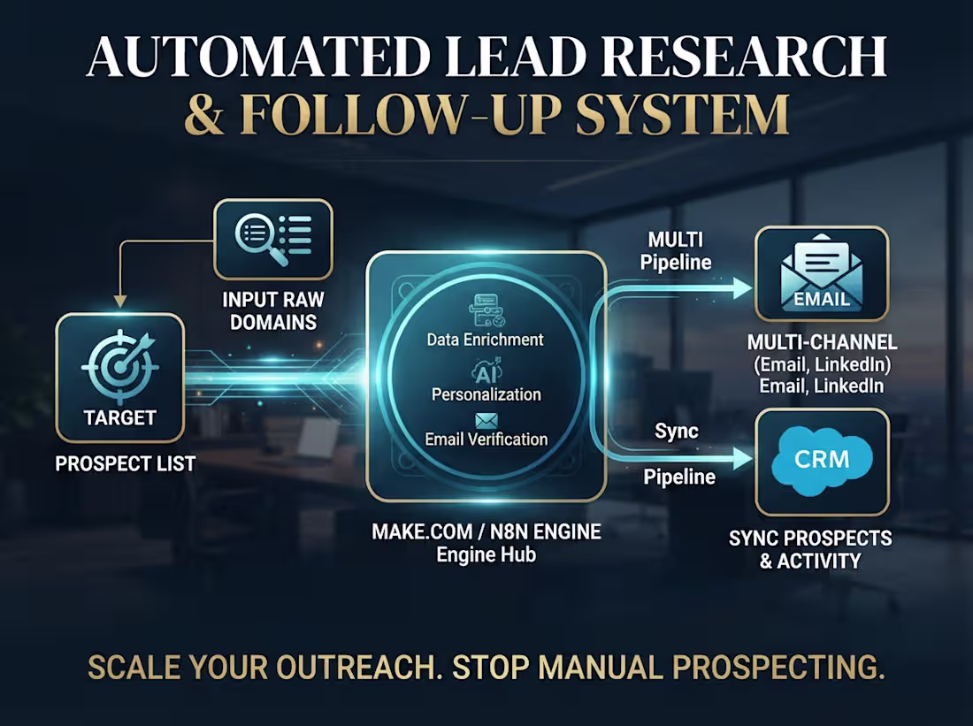 Cover image for Automated Lead Research & Follow-Up System