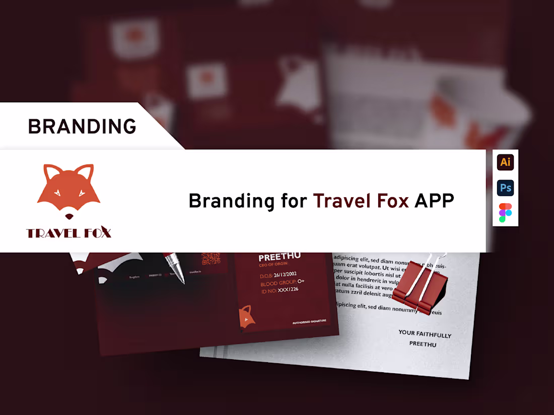 Cover image for TRAVEL FOX APP BRANDING / CASE STUDY (UI|UX) on Behance