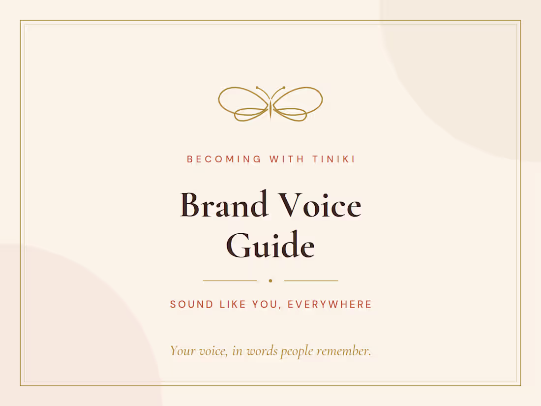Cover image for  Brand Voice Guide