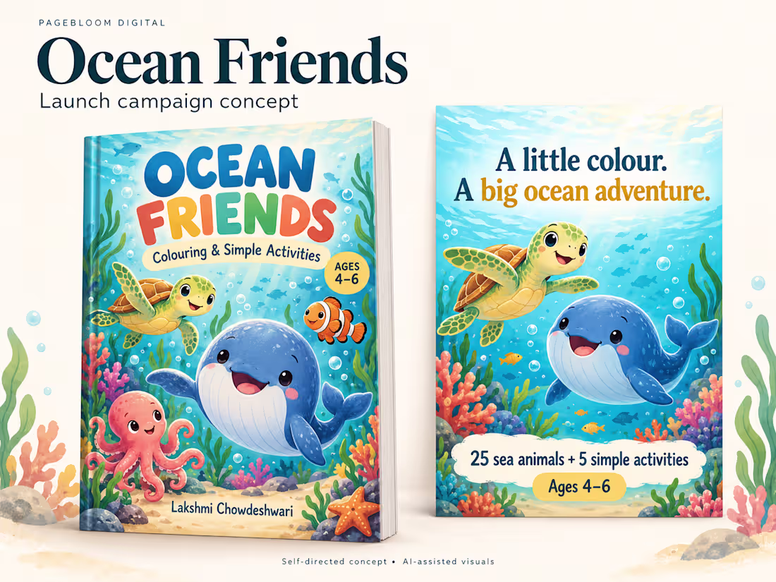 Cover image for Ocean Friends | Children’s Book