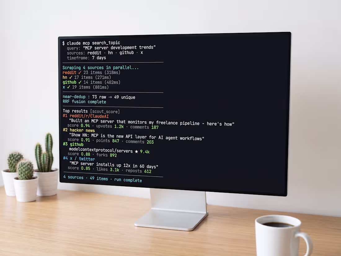 Cover image for Scout MCP - Open-Source Intelligence Layer for AI Assistants