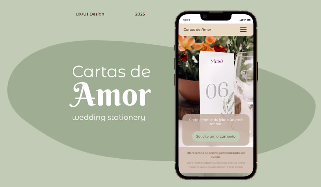 Cover image for Responsive Portfolio Website Design for Cartas de Amor Ateliê