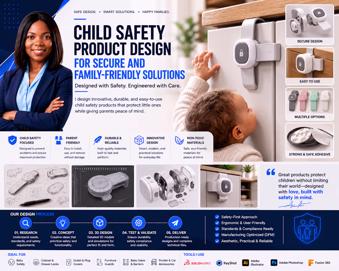 Cover image for Child Safety Product Design for Family Friendly Solutions Expert