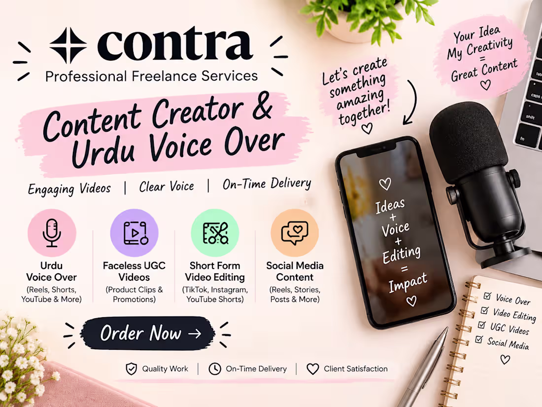 Cover image for Urdu voiceover 