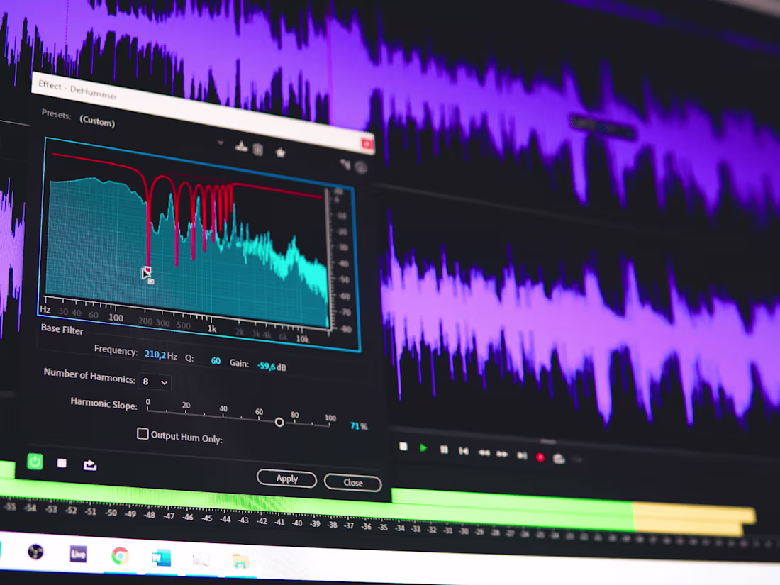 Cover image for Audio Editing and Sound Design for your Videos and Podcasts