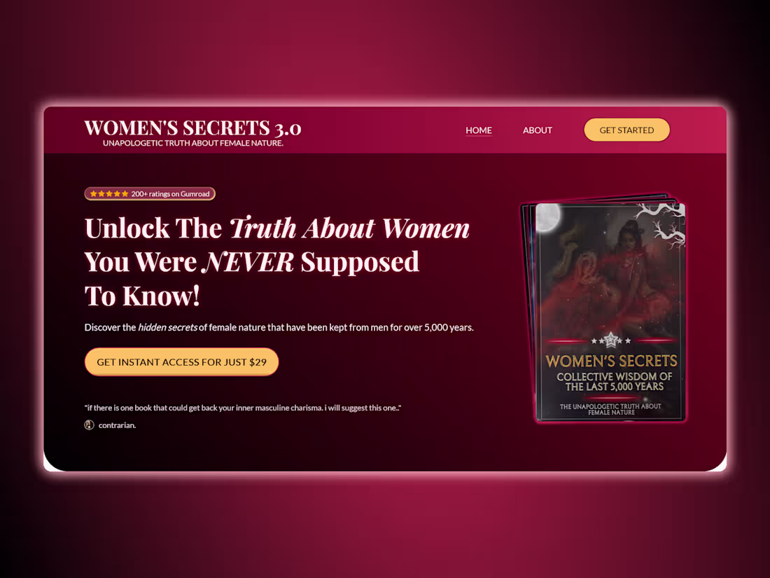 Cover image for Women's Secrets 3.0 - Landing page development
