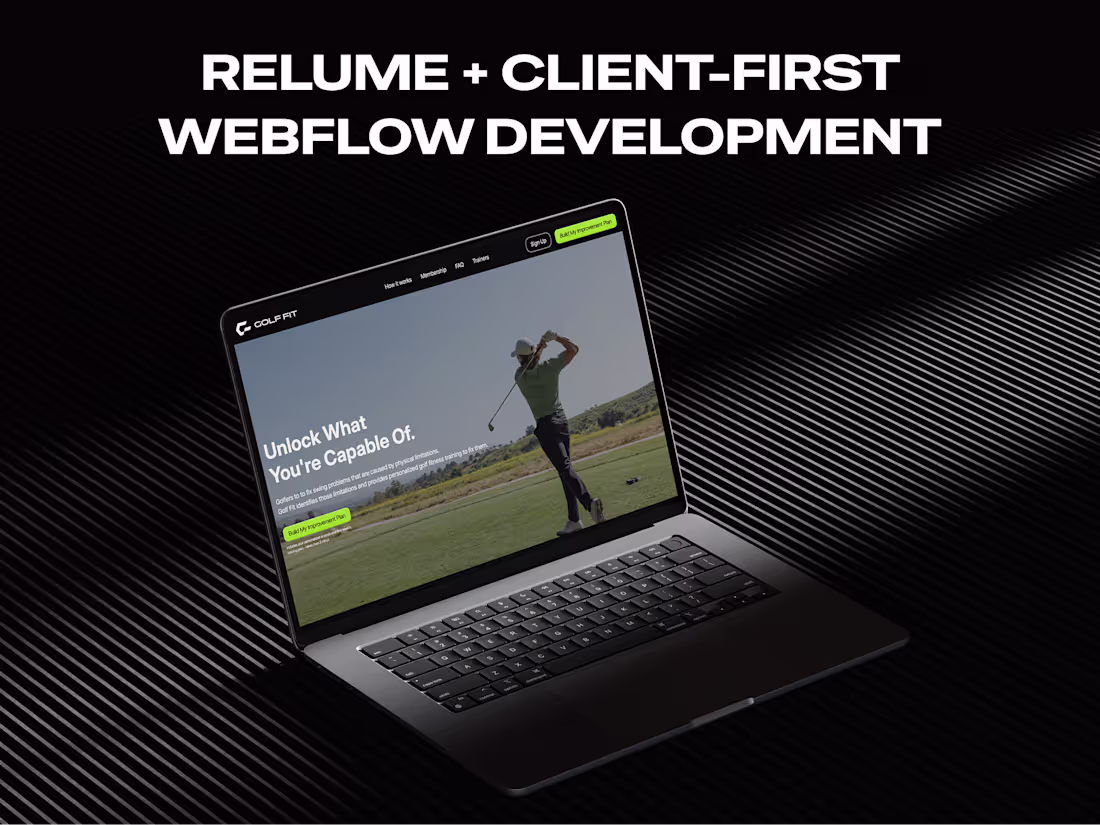 Cover image for Relume + Client-First Webflow Development