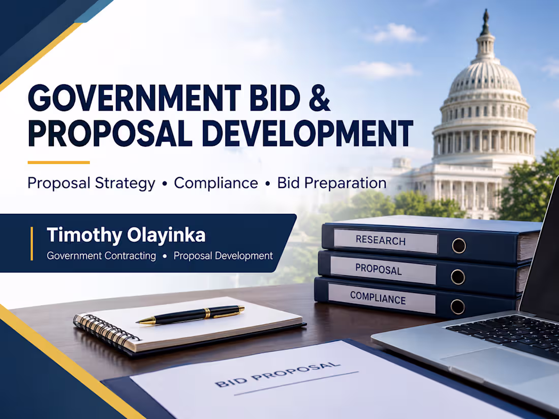 Cover image for Government Bid & Proposal Development