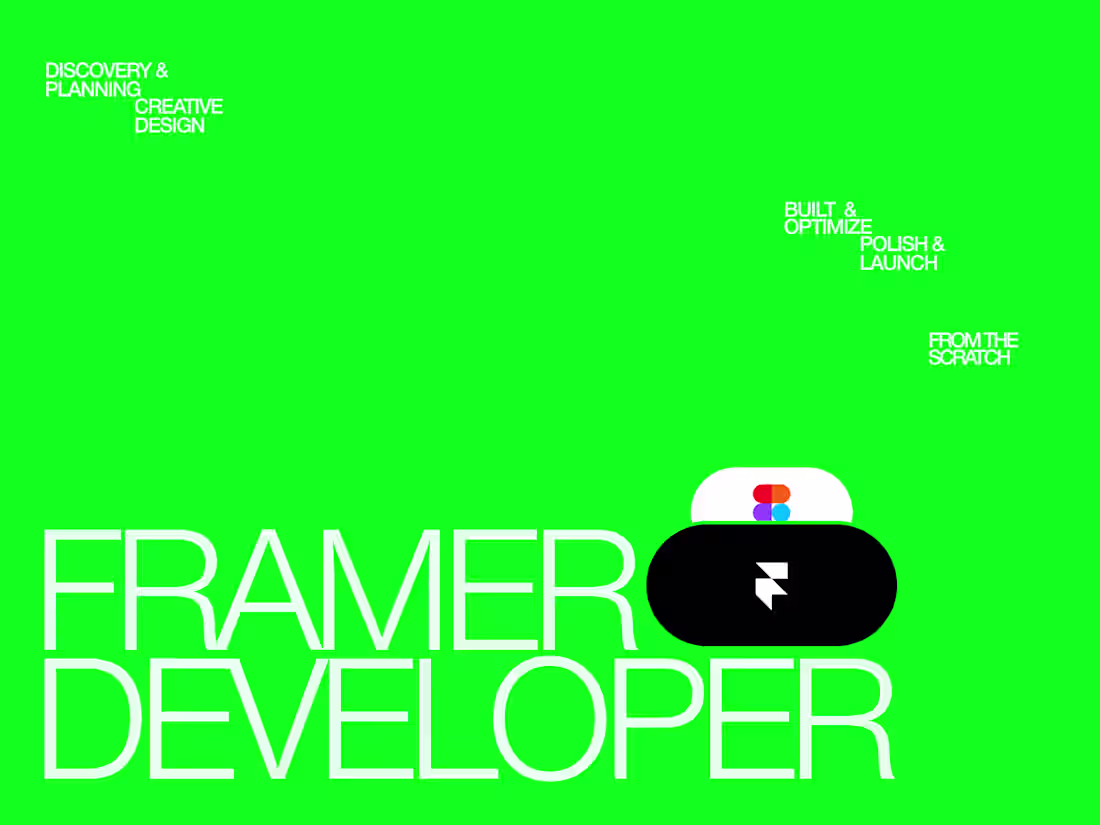Cover image for Framer Website design, devlopment, Multi-Page