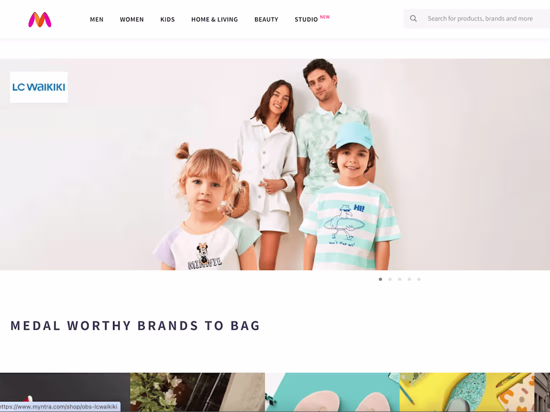 Cover image for Myntra Web and Mobile App