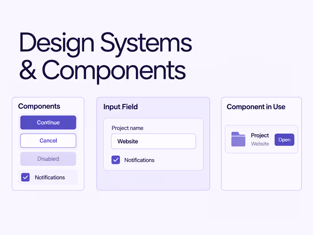 Cover image for Design Systems & Component Libraries