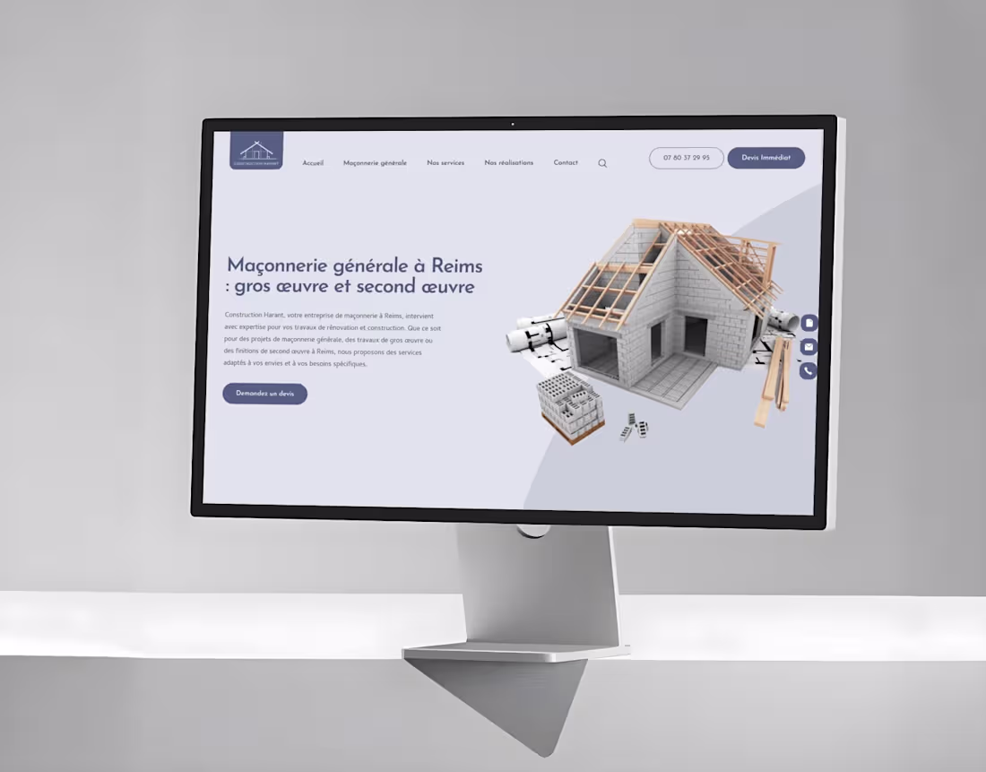 Cover image for Construction Harant – Website Design & Development