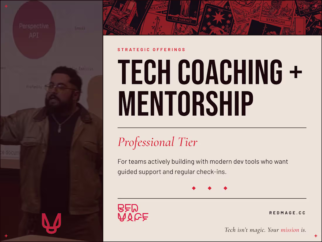 Cover image for Tech Coaching + Mentor – Pro