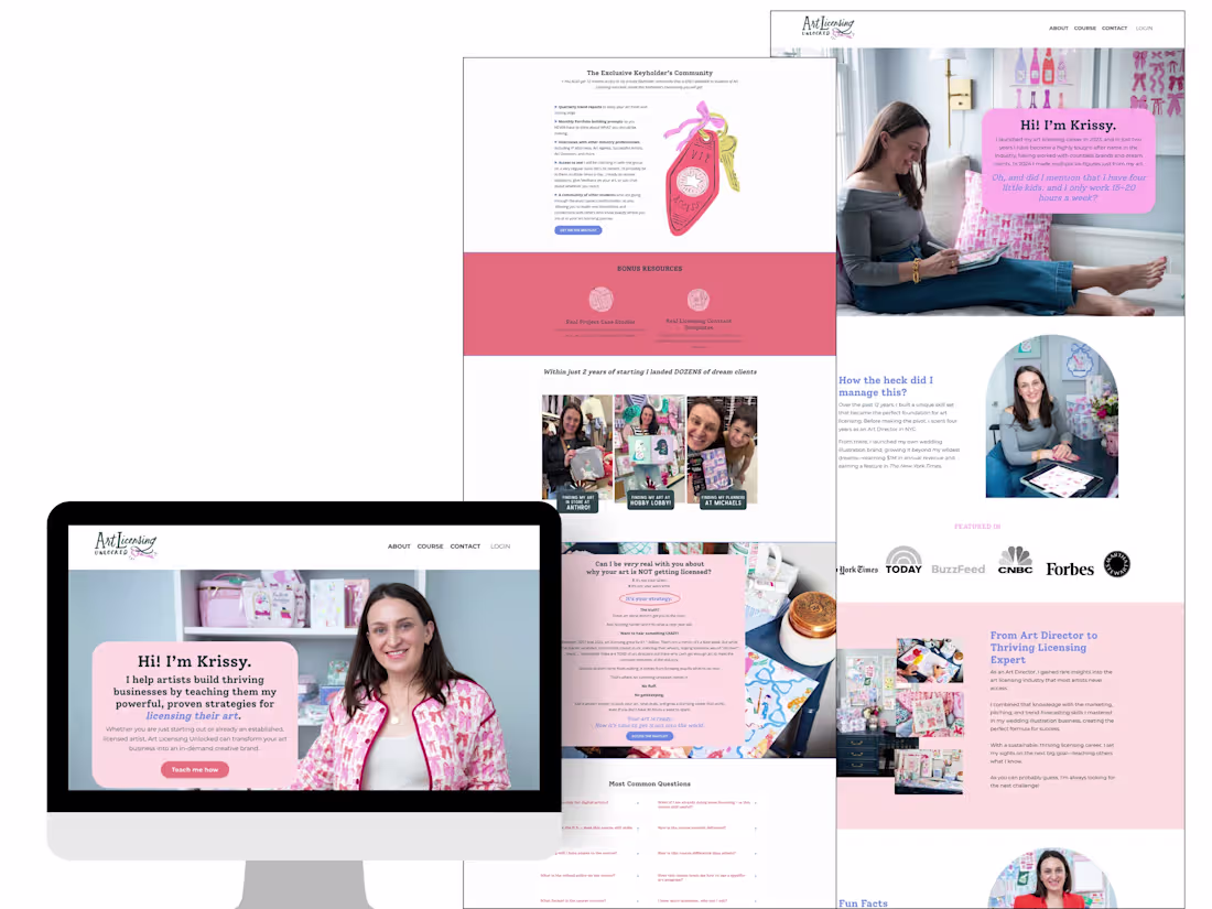 Cover image for From Artist to Educator: Krissy’s First Live Course Launch