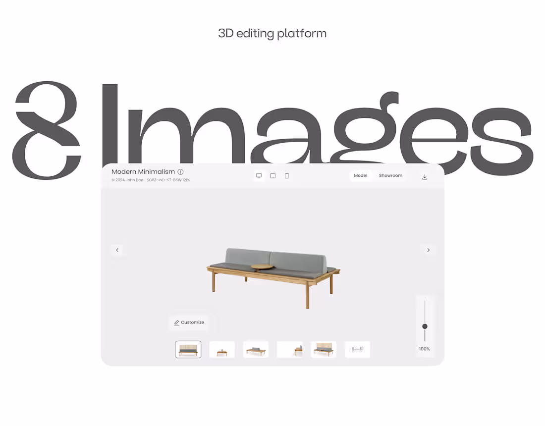 Cover image for 8 Images-3D editing platform