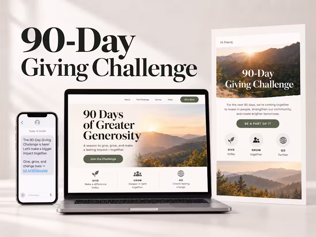 Cover image for 90-Day Giving Challenge | Campaign Strategy & Execution