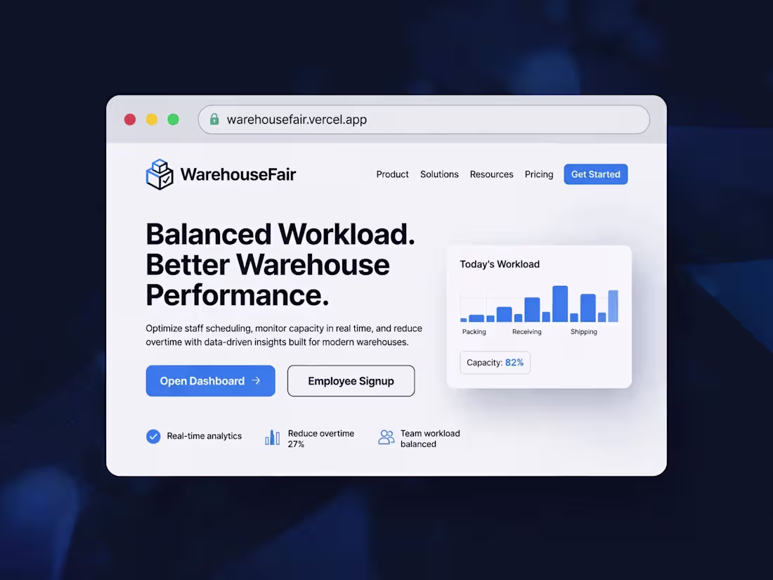 Cover image for Landing - Balanced Workload. Better