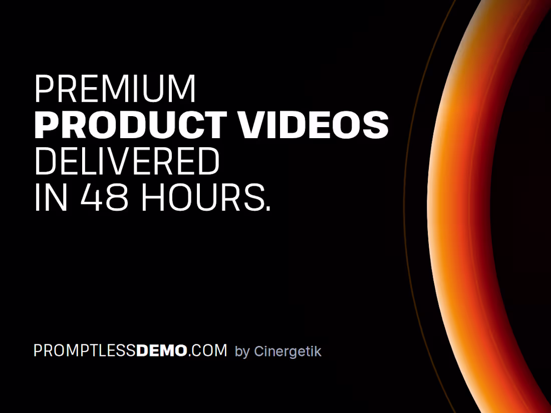 Cover image for Premium Product Videos in 48 hours | PromptlessDemo.com