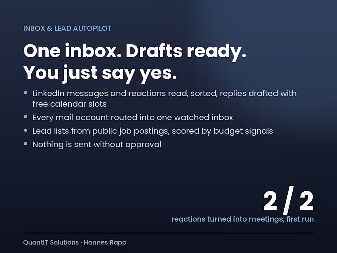Cover image for Inbox and lead autopilot for