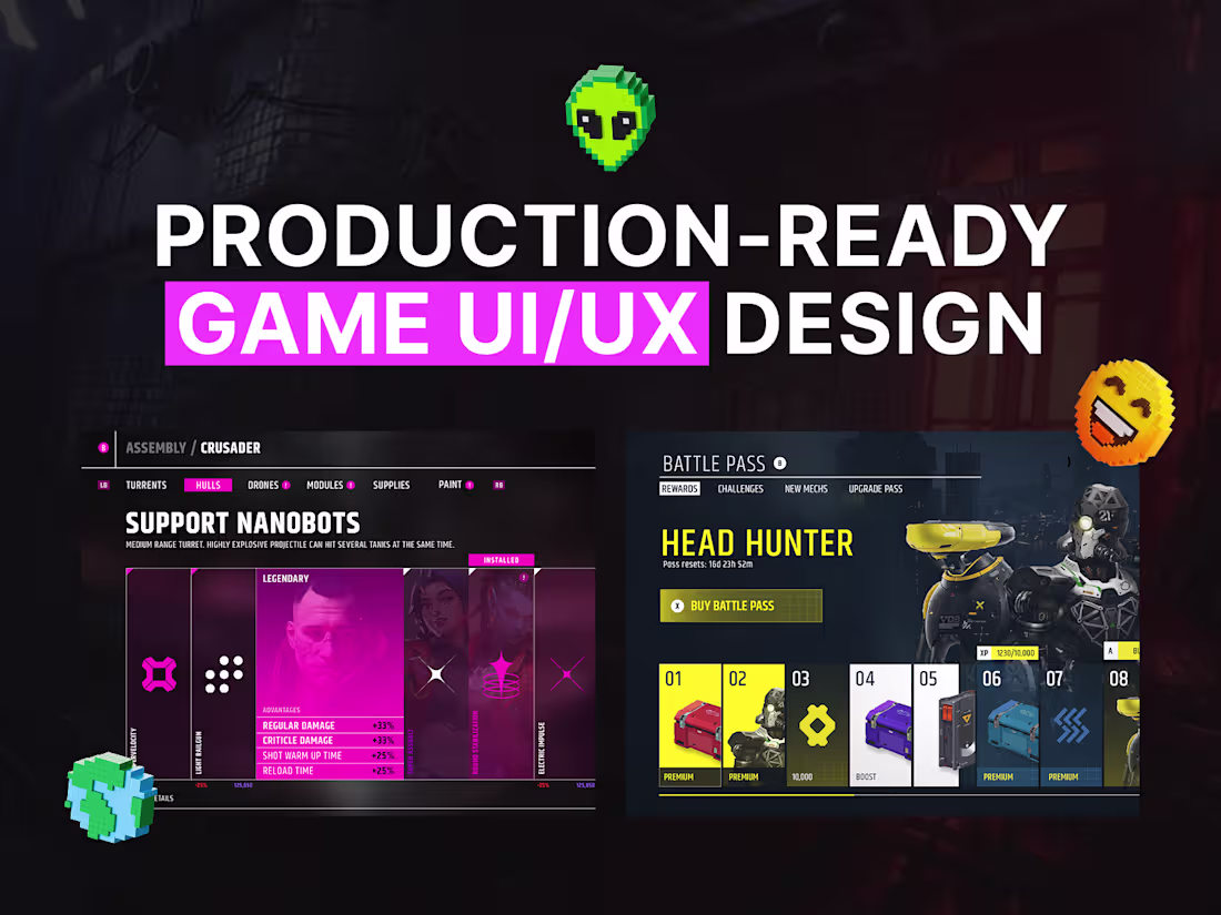 Cover image for Production-Ready Game UI/UX Design