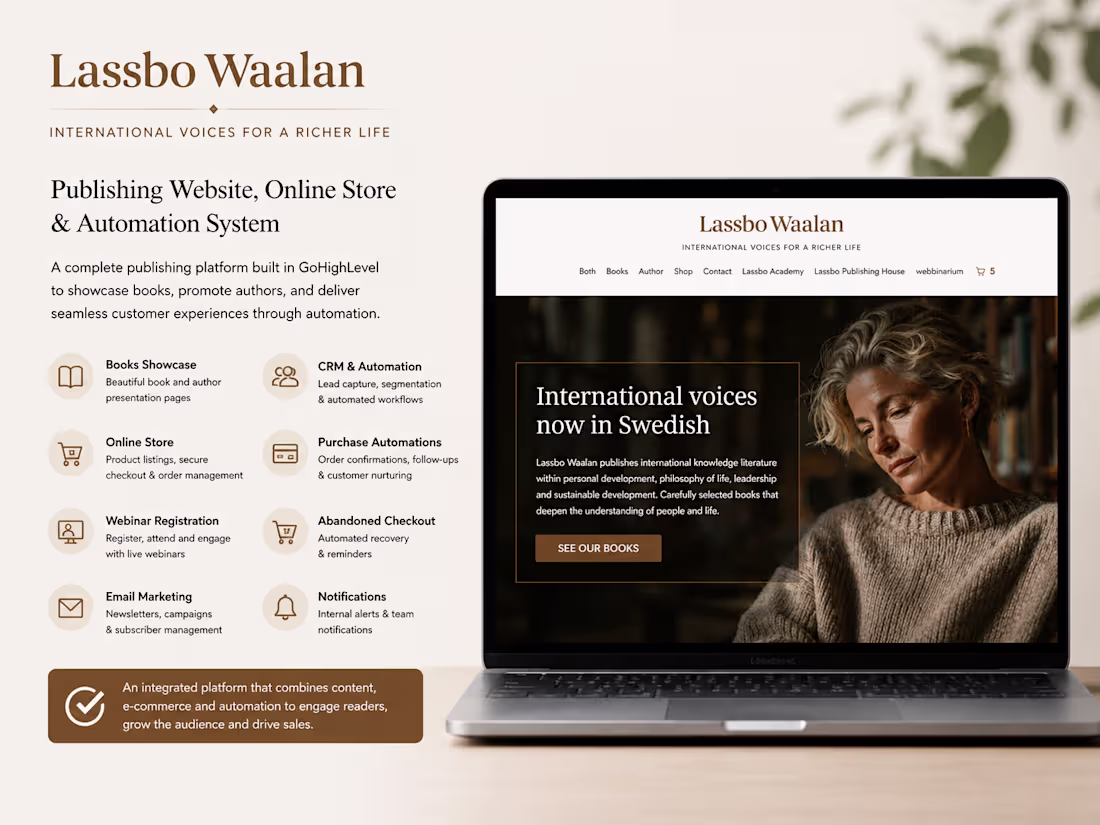 Cover image for Lassbo Waalan - Publishing Website,
