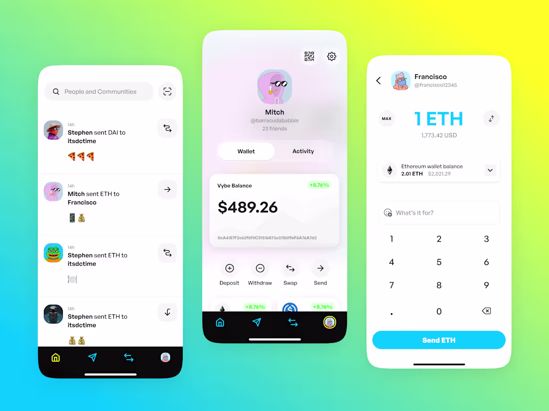 Cover image for Vybe - Send Crypto to Friends