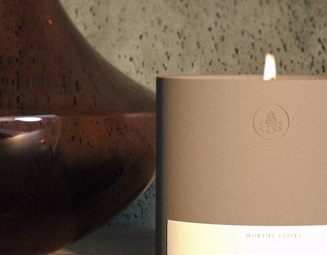 Cover image for Candle Label & Botanical Seal Design, Quiet Luxury