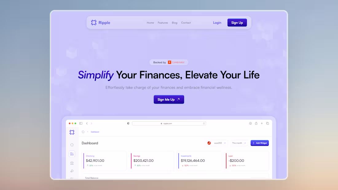 Cover image for Ripple Website Hero