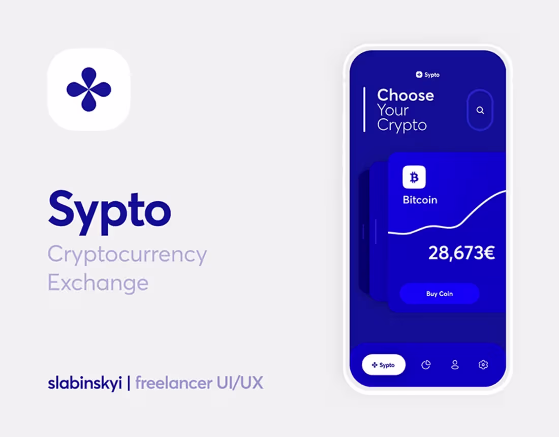 Cover image for Sypto - Cryptocurrency Exchange / UI/UX