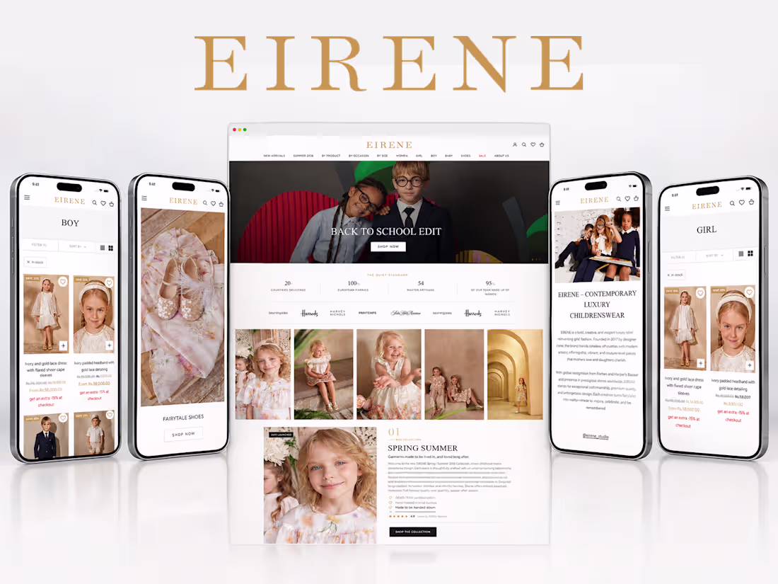Cover image for Eirene Studio Website Build and