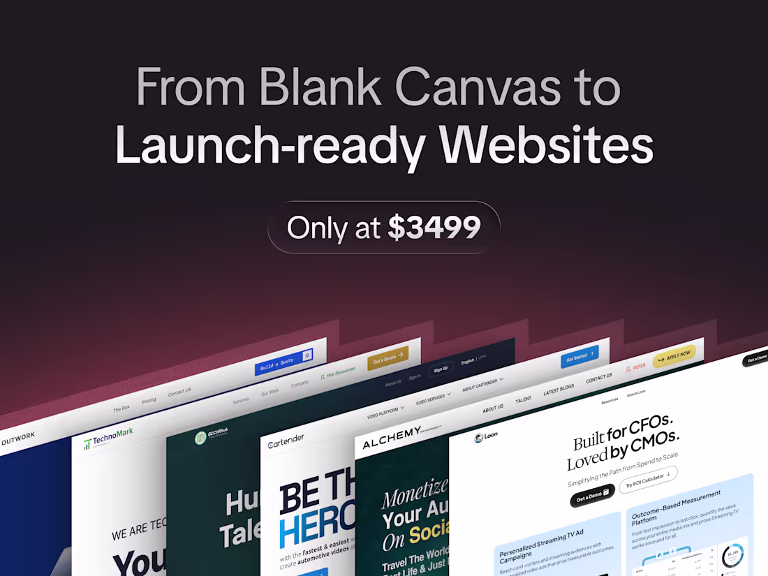 Cover image for From blank canvas to launch-ready websites