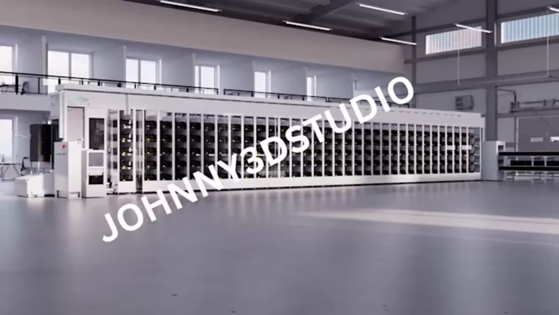 Cover image for create 3d industrial factory and warehouse automation