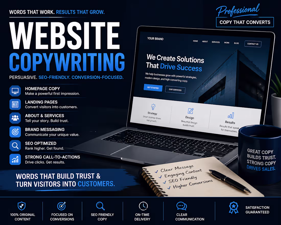 Cover image for Professional Website Copywriting for Modern Businesses