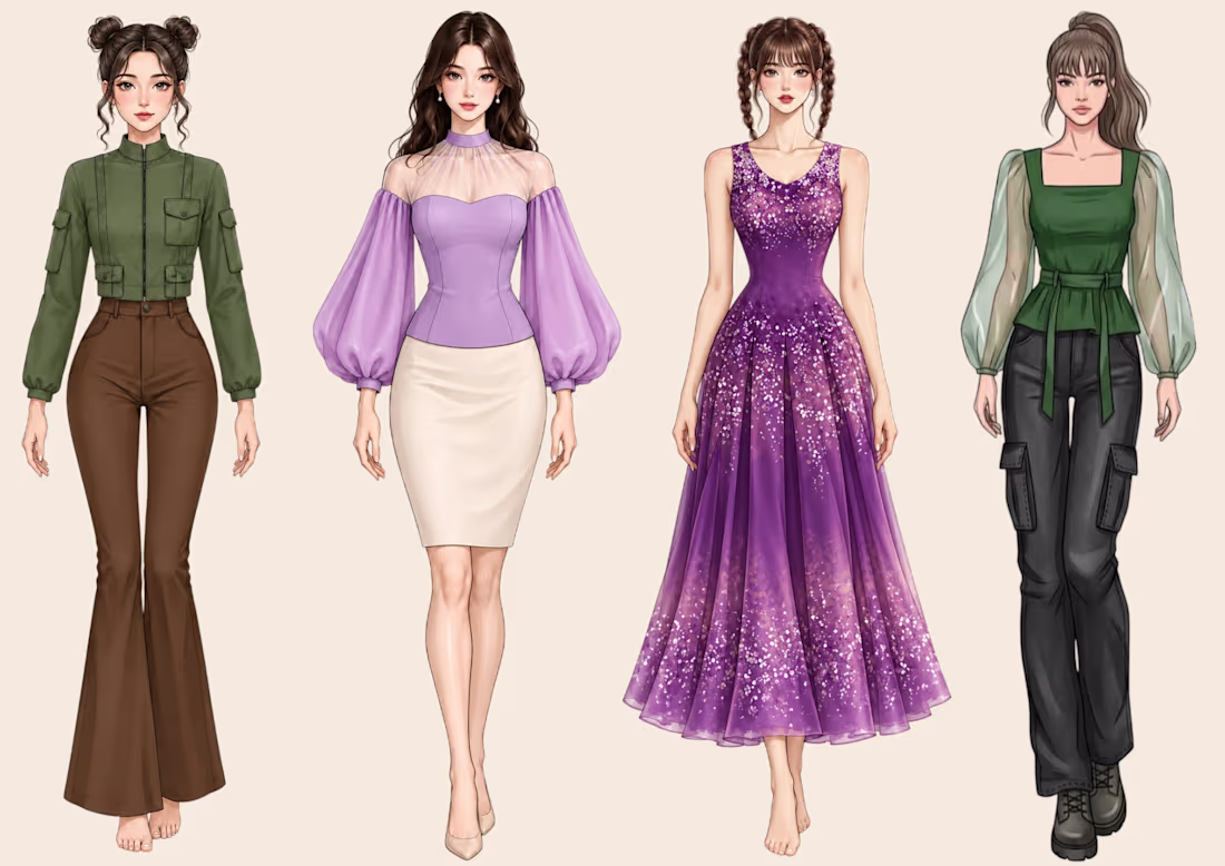 Cover image for Fashion Dress Concept & Digital Illustration