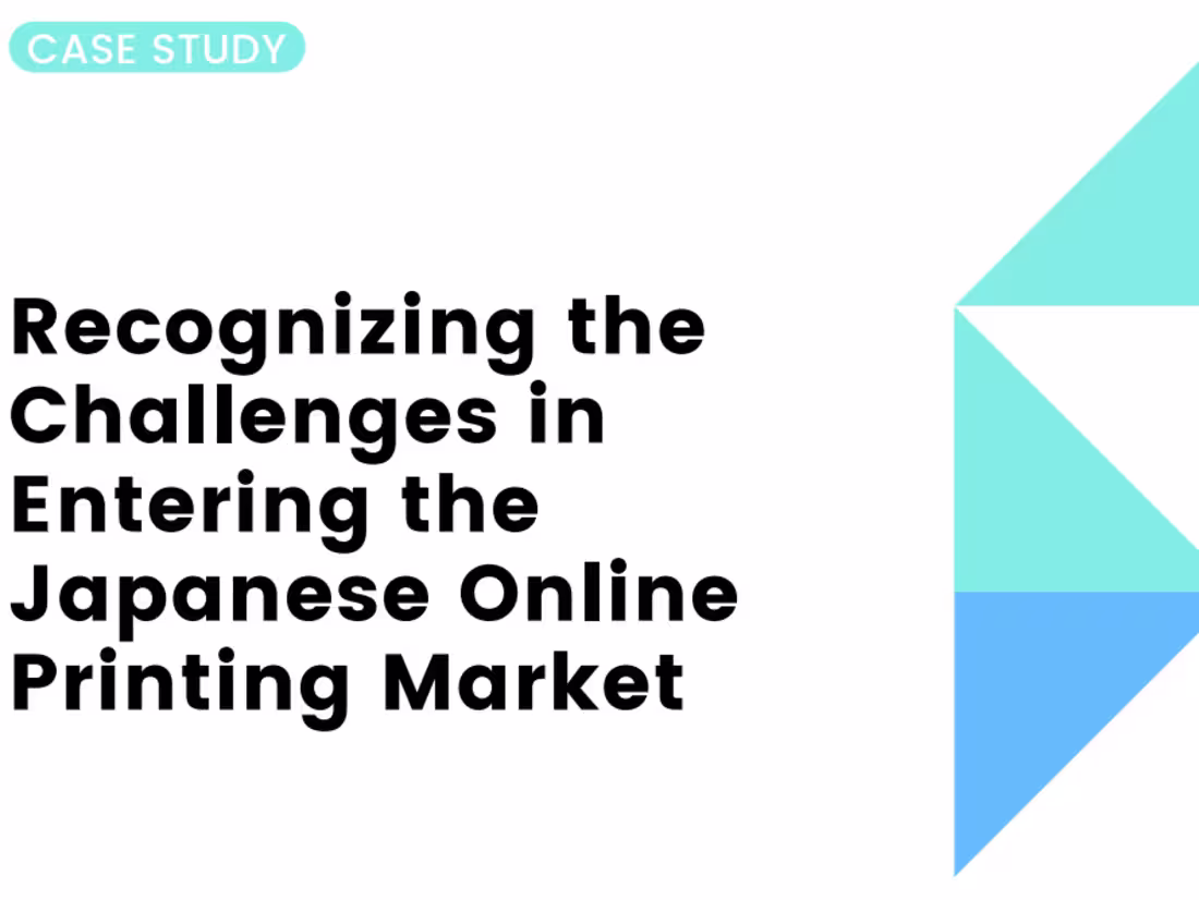 Cover image for Challenges in Entering the Japanese Online Printing Market