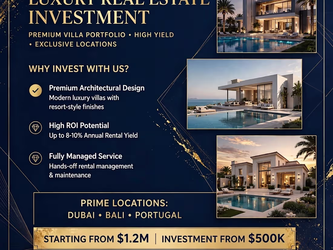 Cover image for Luxury Real Estate Investment Portfolio - LUX ESTATES
