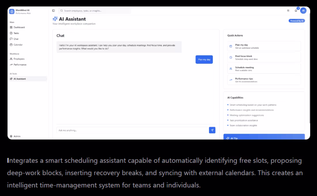 Cover image for 🚀 Building WorkMind AI — A Unified AI Workplace We built Wo...