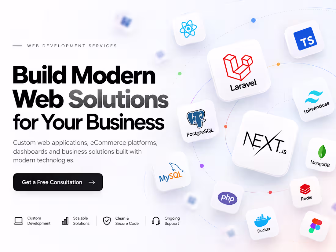 Cover image for web development service